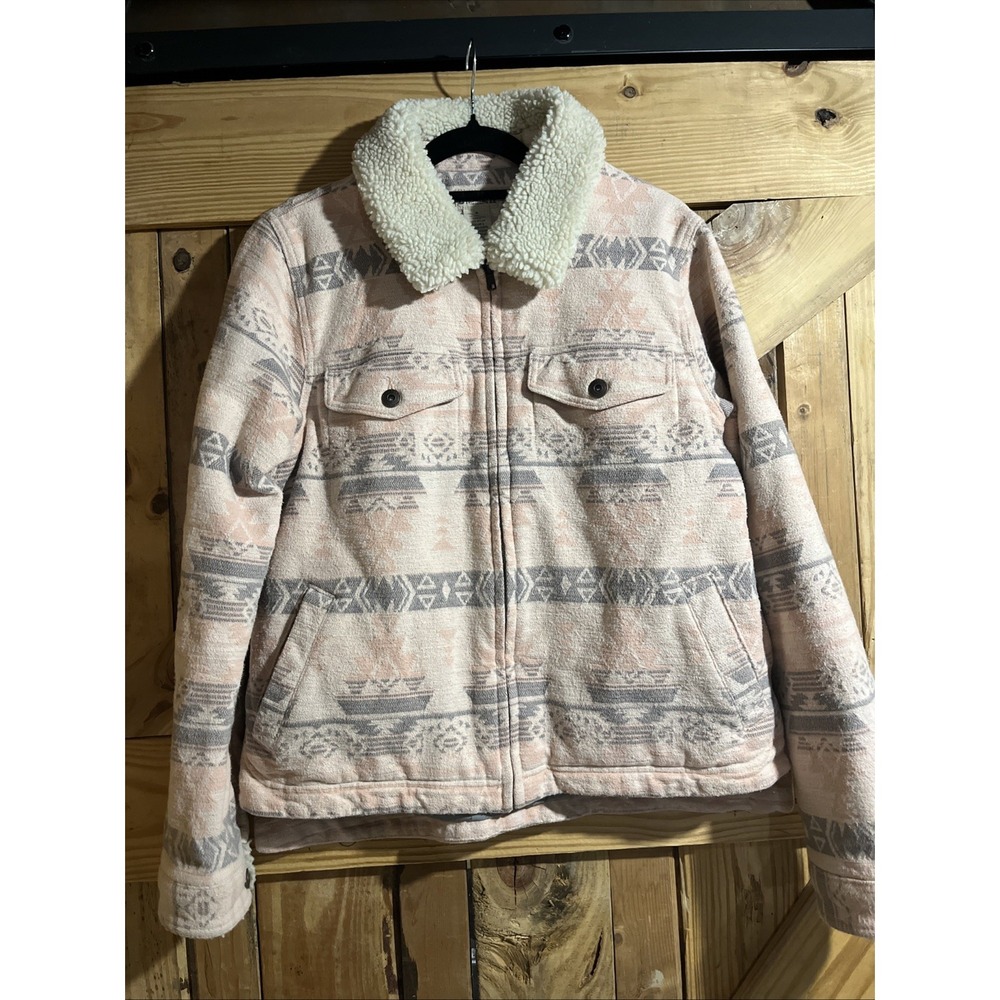Duluth Trading Coat Tribal Navajo‎ Womens Small Multicolor Lined Pockets  Jacket